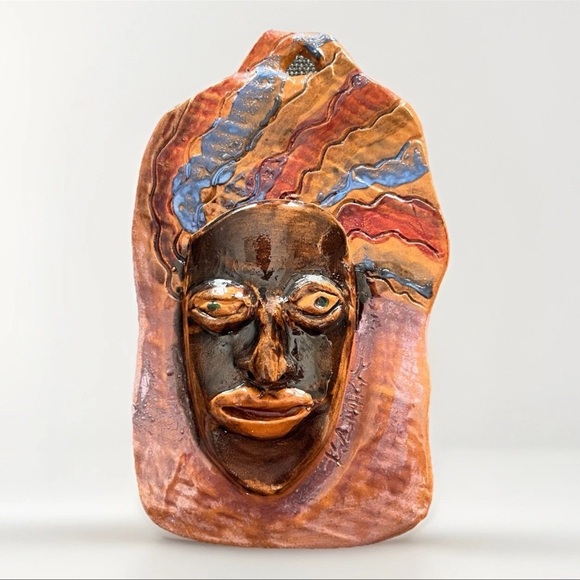 Rare Collectible Abstract African American Wall Sculpture Signed Kanika Marshall - Picture 1 of 13